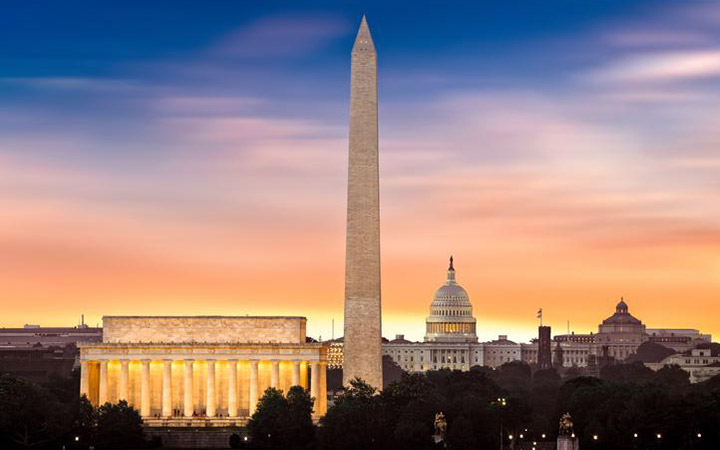 Lincoln Memorial, Washington Monument, Capitol